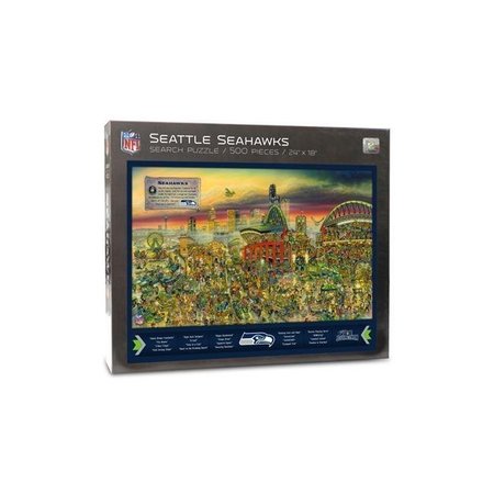 YOUTHEFAN YouTheFan 9029762 Seattle Seahawks Joe Journeyman Puzzle - 500 Piece 9029762